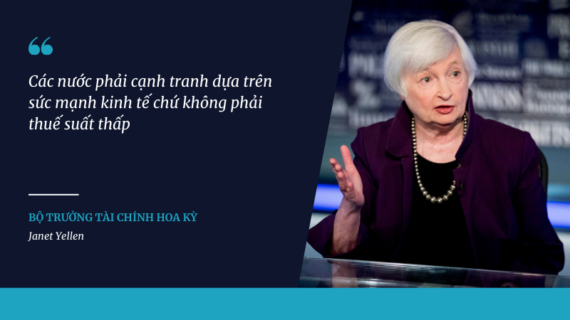 “Các nước phải cạnh tranh dựa trên sức mạnh kinh tế chứ không phải thuế suất thấp” - Janet Yellen