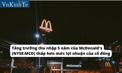 Tăng trưởng thu nhập 5 năm của McDonald's (NYSE:MCD) thấp hơn mức lợi nhuận thuận lợi của cổ đông