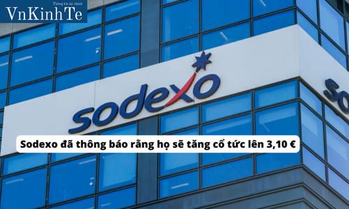 Sodexo đã thông báo rằng họ sẽ tăng cổ tức lên 3,10 €
